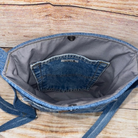 Carhartt Blue Denim Crossbody Bag - Picture 5 of 5
